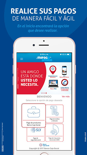 Android application mipagoamigo screenshort