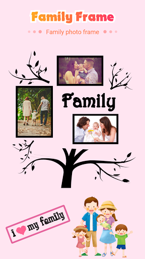 Family photo editor and frames