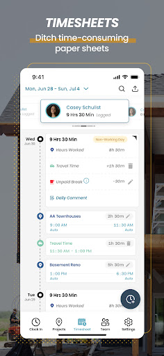ConstructionClock Time Tracker screenshot 5