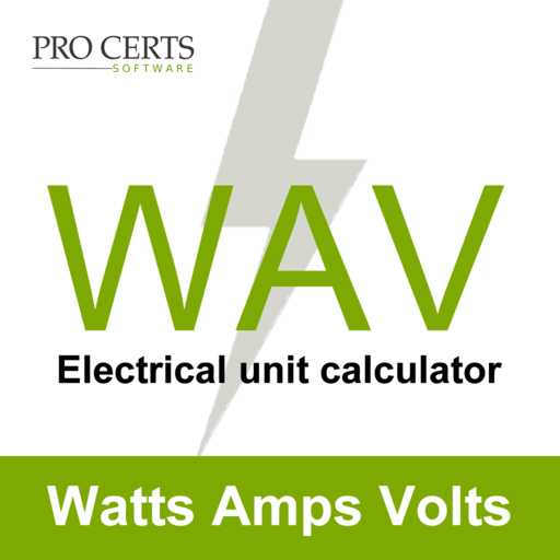 Watts Amps Volts Calculator 3.9.5 Icon