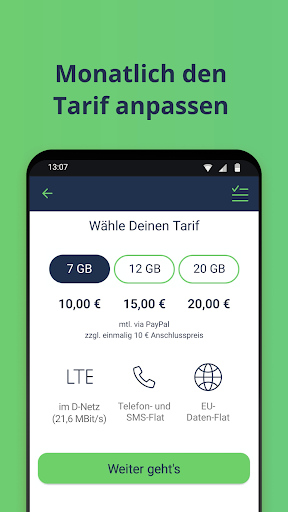Android application freenet FLEX: Dein Handytarif screenshort