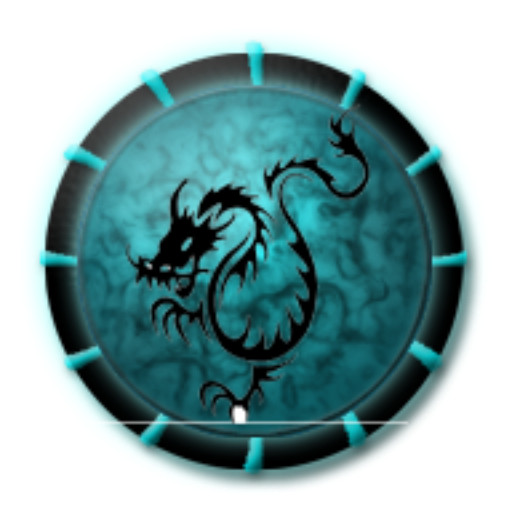 Magical theme Abstract Dragon with Dark Cool Icon
