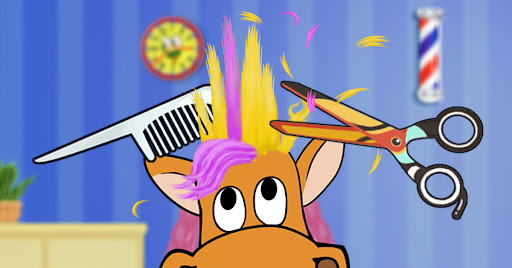 Hair Salon for kids - Dino Fun screenshot 1