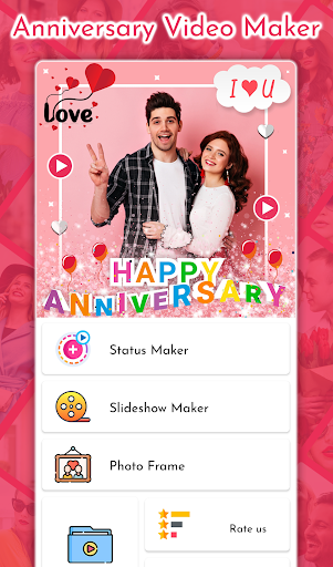 Android application Anniversary Video Maker screenshort