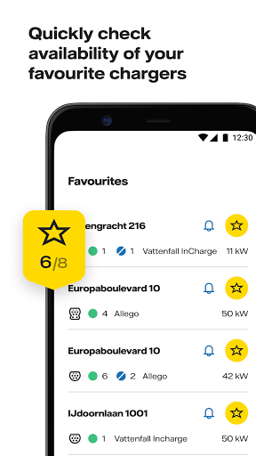 Screenshot of Vattenfall InCharge