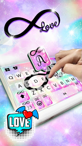 Infinity Galaxy Love Keyboard Screen 2