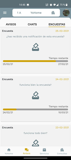 Android application YoHome screenshort