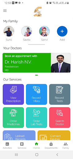 Android application HARISH CHILD CLINIC screenshort