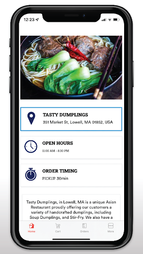 Android application TASTY DUMPLINGS screenshort