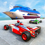 Cover Image of ダウンロード Formula Car Transporter Truck: Cruise Ship Games 1.0.4 APK