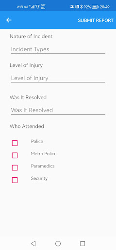 MulaTap Security Center Screen 2