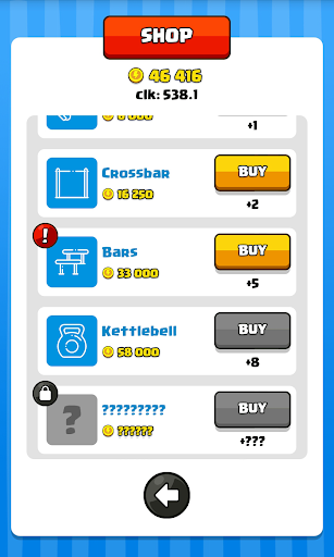 Tap Biceps - Clicker Screen 3