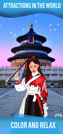 Android application Color by Number Love Story screenshort