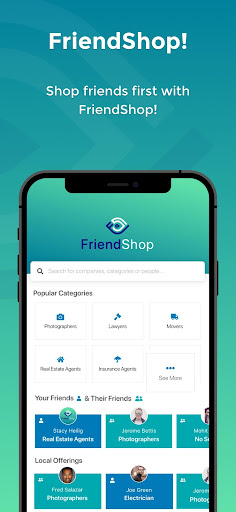 Android application Friendshop screenshort