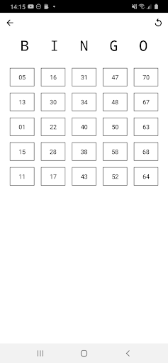 Bingo Screen 3