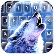 Howling Wolf Moon Keyboard Theme