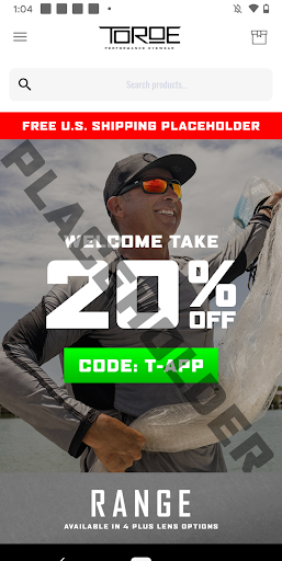 Android application TOROE™ Performance Eyewear screenshort