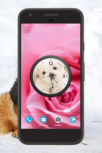 Dog Clock Live Wallpaper Screenshot 4 - AppWisp.com