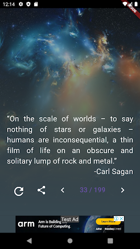Carl Sagan Quotes Screen 2