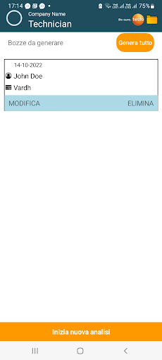 Android application Testo 300 screenshort