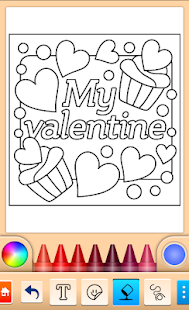Valentines love coloring book screenshots 4