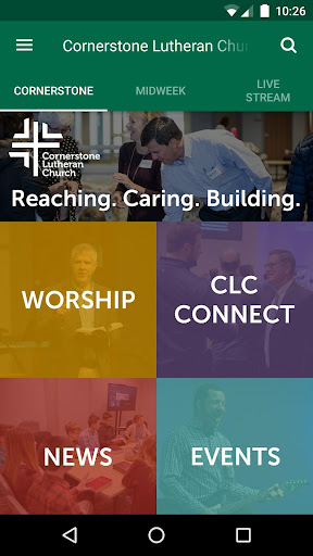 Android application Cornerstone Lutheran Church screenshort