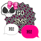 GO SMS - Girly Skulls 11 icon