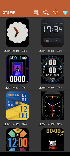Android application Amazfit GTS - Watch Face screenshort