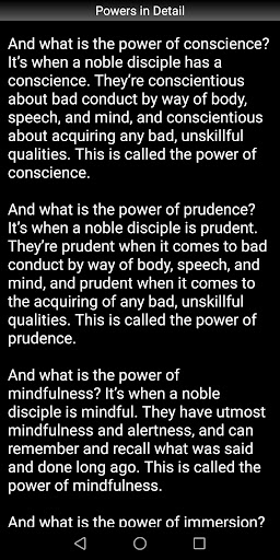 Powers in Detail Sutta Screen 3