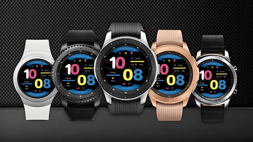 Android application Flat Waves For Wear OS screenshort
