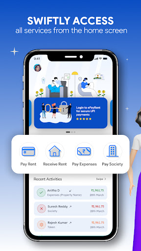 Android application ePayRent with Credit Cards screenshort
