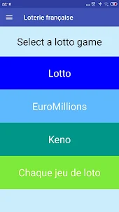 French Loto Keno Euromillions