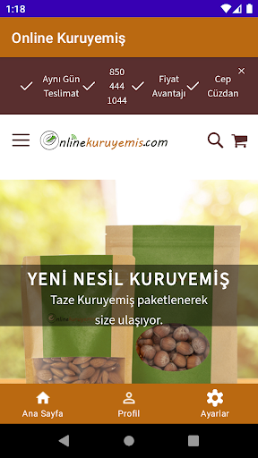Online Kuruyemiş Screen 2