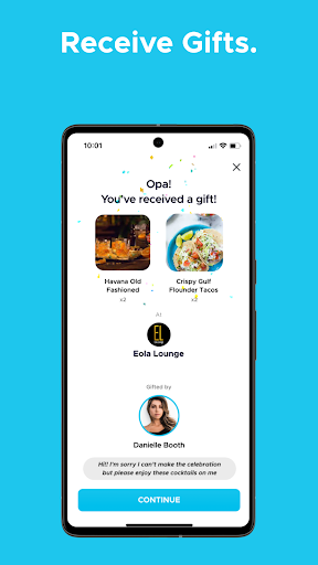 Android application Opa! Send & Receive Gifts screenshort