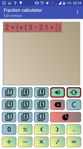 Fraction calculator with steps