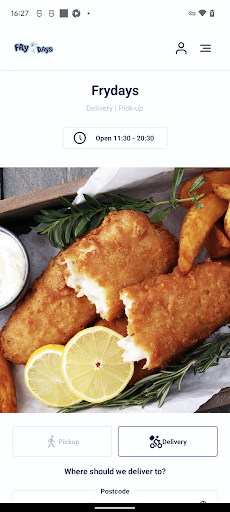 Android application Frydays Billingham screenshort