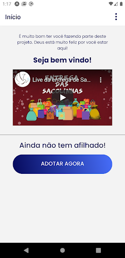 Android application Sacolinha screenshort