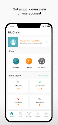 Android application SwitchboardFREE Admin screenshort