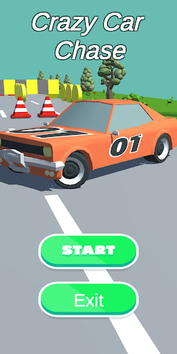 Android application Crazy Car Chase screenshort