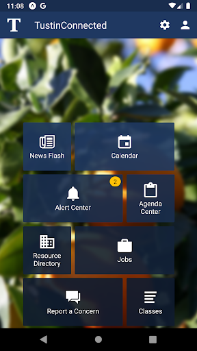 Android application TustinConnected screenshort