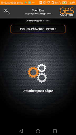 Android application MyScoreGPS screenshort