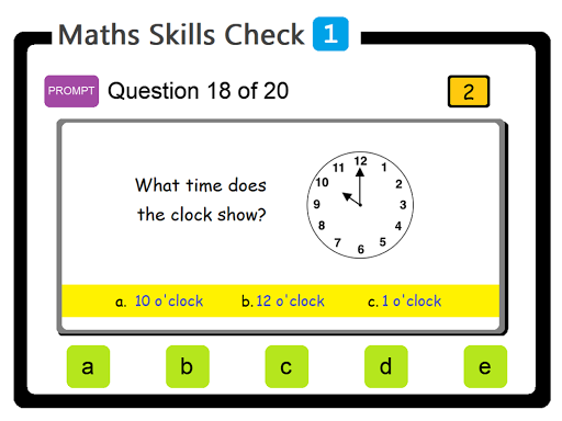 PAM Maths Skills Check 1