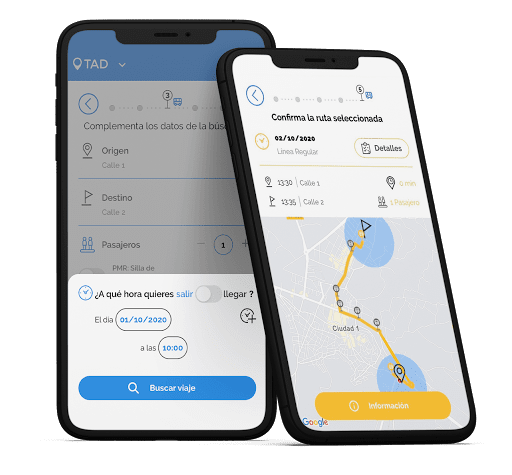 Android application TAD - Transporte a Demanda screenshort