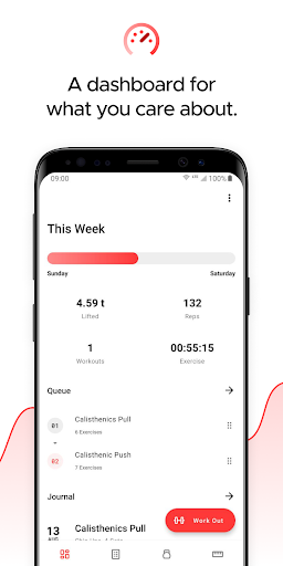 Android application LiftApp — Track Weighlifting & screenshort