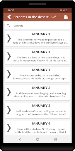 Android application Streams in the desert - Offlin screenshort