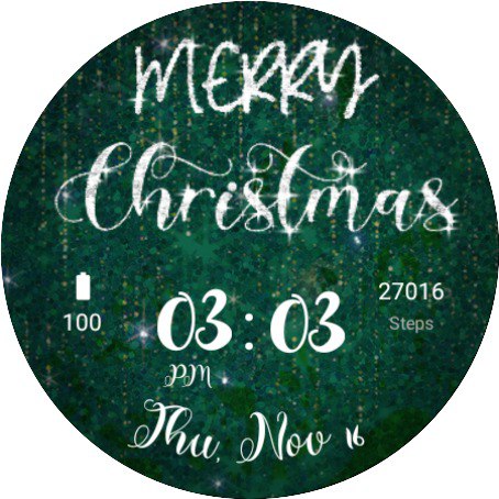 Merry Christmas Watch face Screenshot