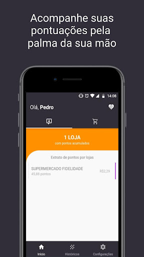 Android application Fidelizei screenshort