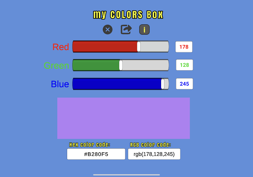My Colors Box Screen 3