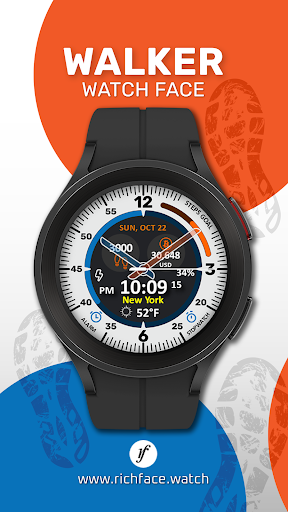 Android application Walker Watch Face screenshort
