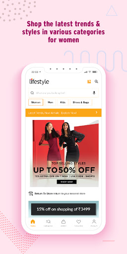 Lifestyle - Fashion Shopping Screen 2